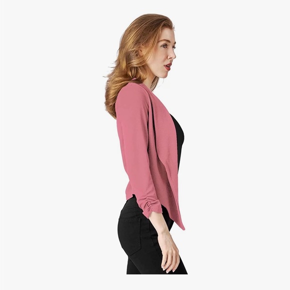 Rosé colour office blazer - Picture 4 of 4